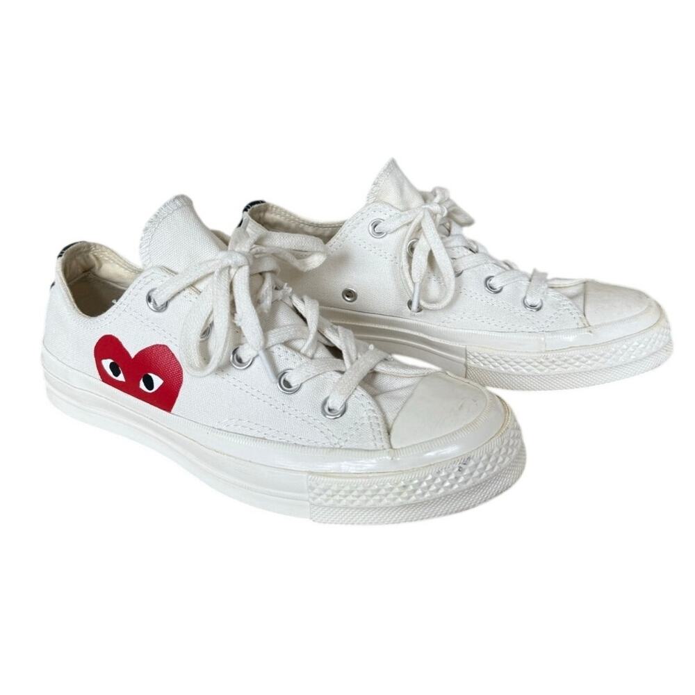 Comme des Garçons Play x Converse Chuck Taylor Low White Heart Sneakers M4/W6